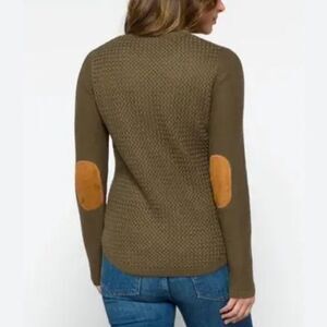 Stitch Fix Lety & Me Josey Elbow Patch Sweater Green Women’s Small